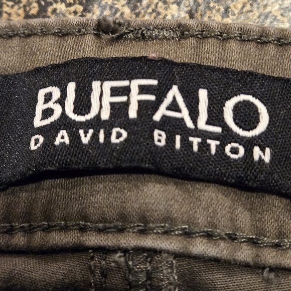 Buffalo David Bitton Pants Olive Midrise Stretch Skinny Ankle Grazer Women 16/36 - Picture 6 of 14